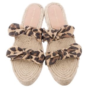 Loeffler Randall Jute Animal Print Espadrilles